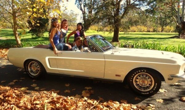 1968 GT Ford Mustang muscle car hire sydney school formal