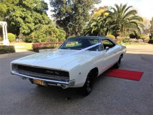 1968 Dodge Charger R/T for hire wedding, school formal, photoshoot