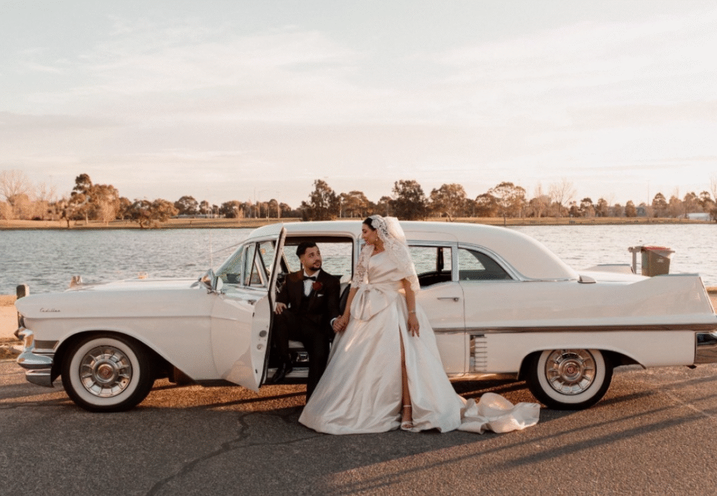 Wedding car hire – classic and vintage wedding car for an Australian wedding