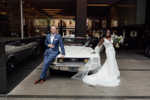 1968 Ford Mustang GT Convertible wedding car