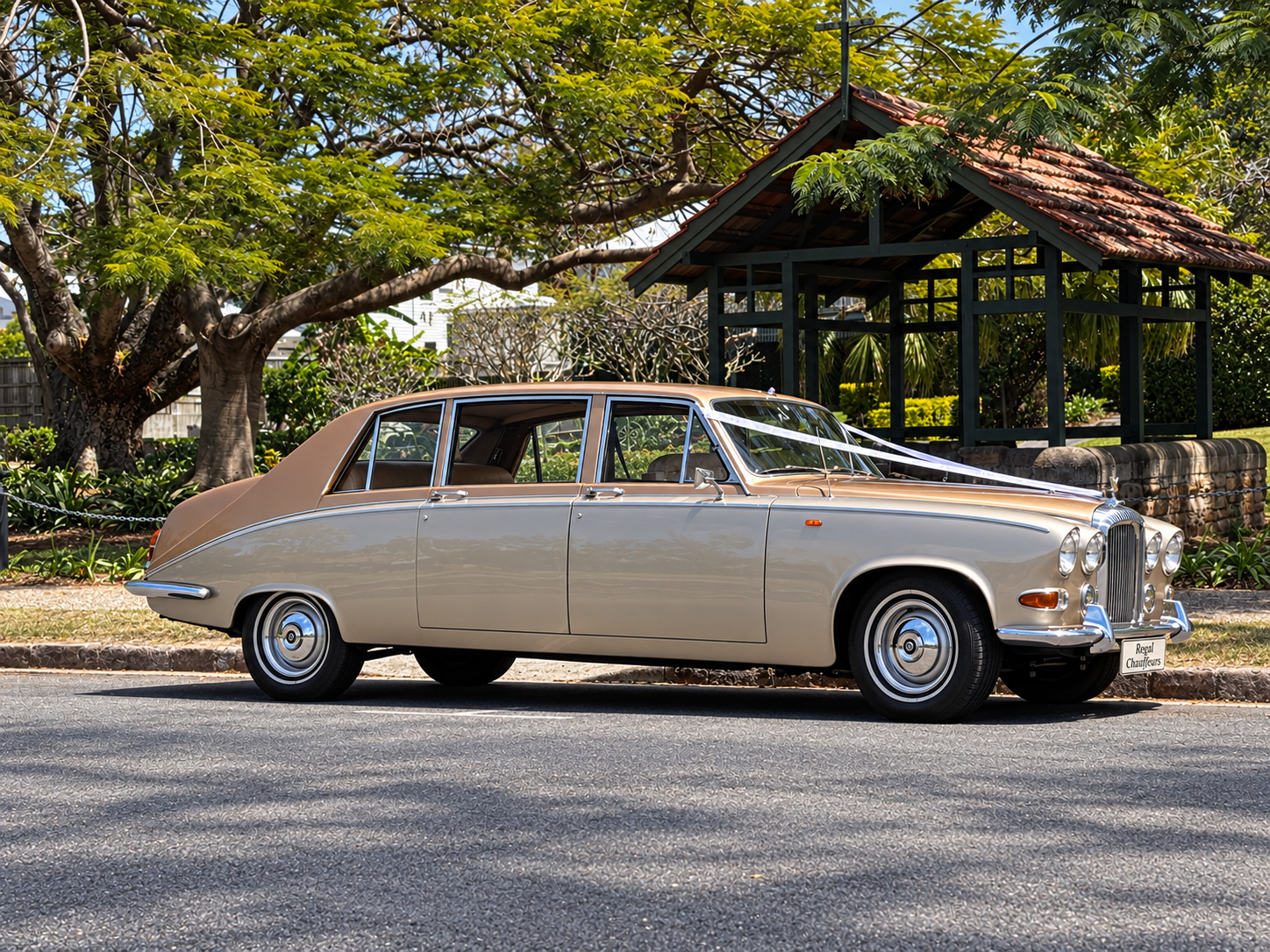 1970 Daimler DS420 Limousine school formal car hire Brisbane vintage luxury